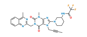 Picture of Trifluoro acetyl amino Linagliptin 