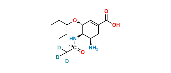 Picture of Oseltamivir Acid 13C D3