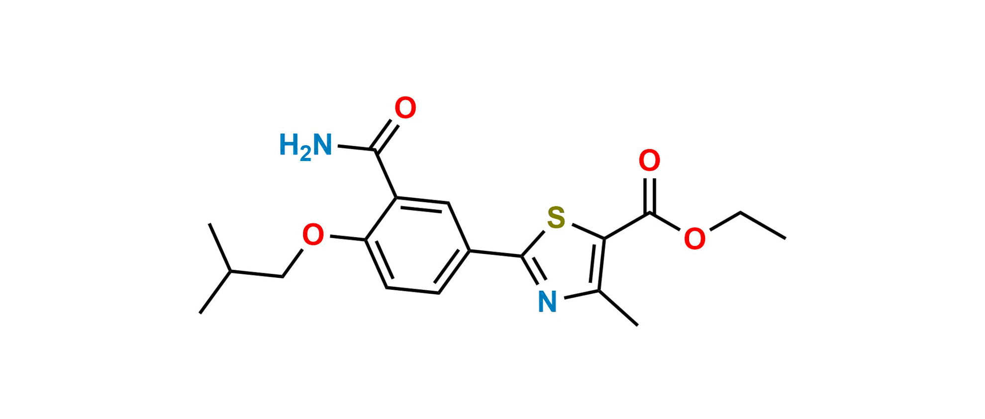 Picture of Febuxostat Ethyl Ester Amide Impurity 