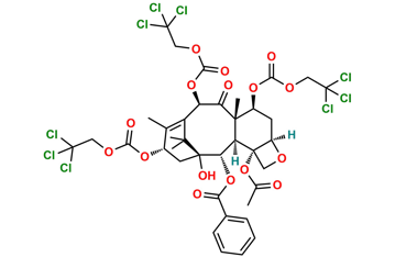 Picture of 7,10,13-Tri-O-trichloroethoxycarbonyl-10-deacetyl Baccatin III