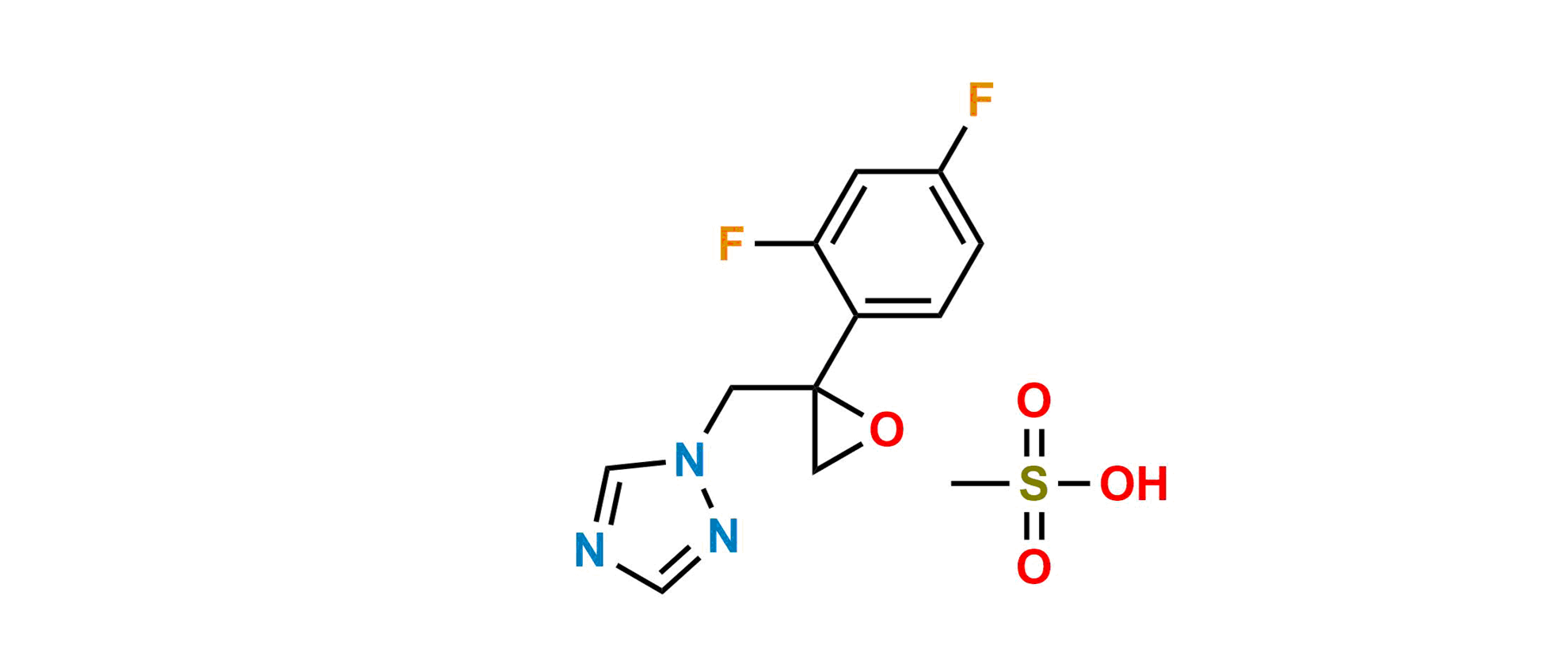 Picture of Fluconazole EP Impurity G (methanesulfonate salt)