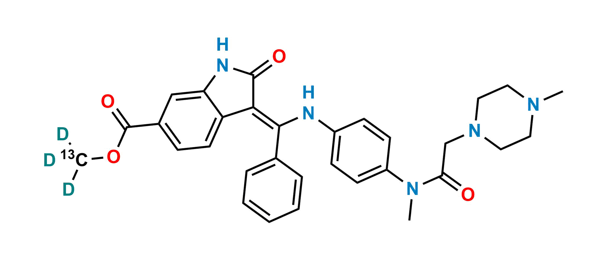 Picture of Nintedanib 13C D3