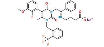 Picture of Elagolix 2-Trifluoromethyl Desfluoro Impurity