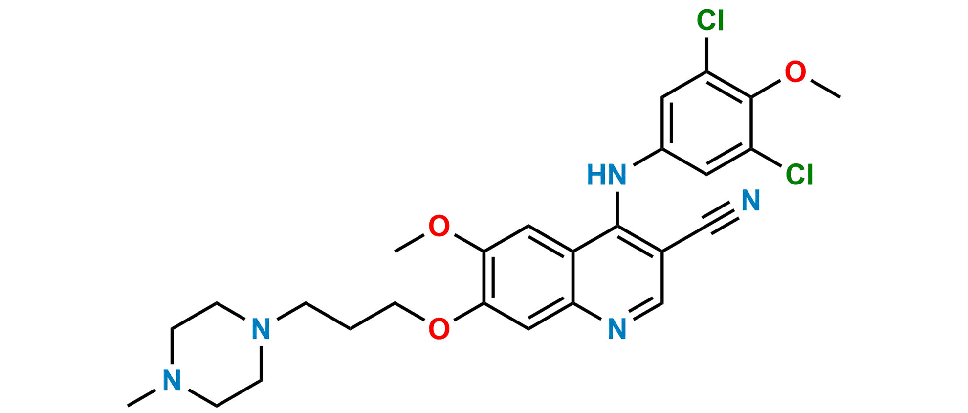 Picture of Bosutinib Regio Isomer Impurity 