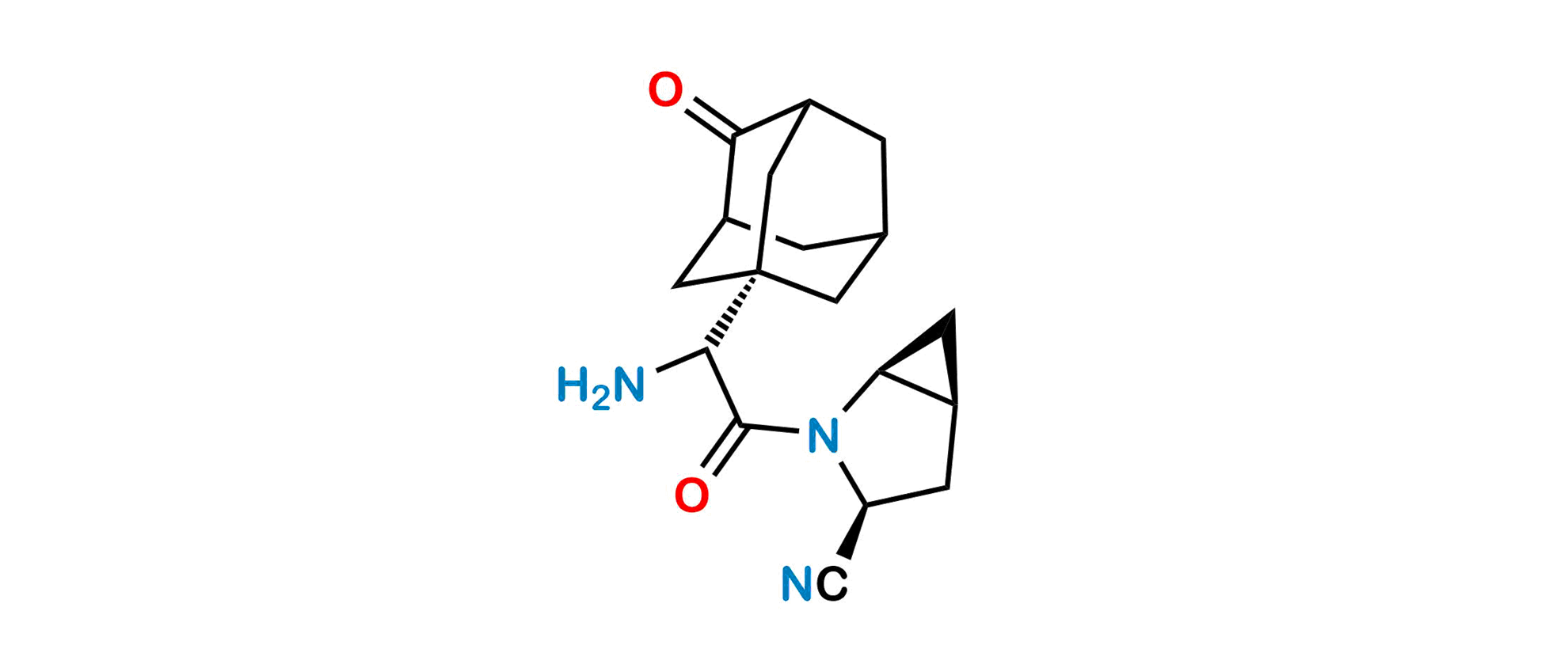 Picture of 3-Deshydroxy 3-Keto Saxagliptin