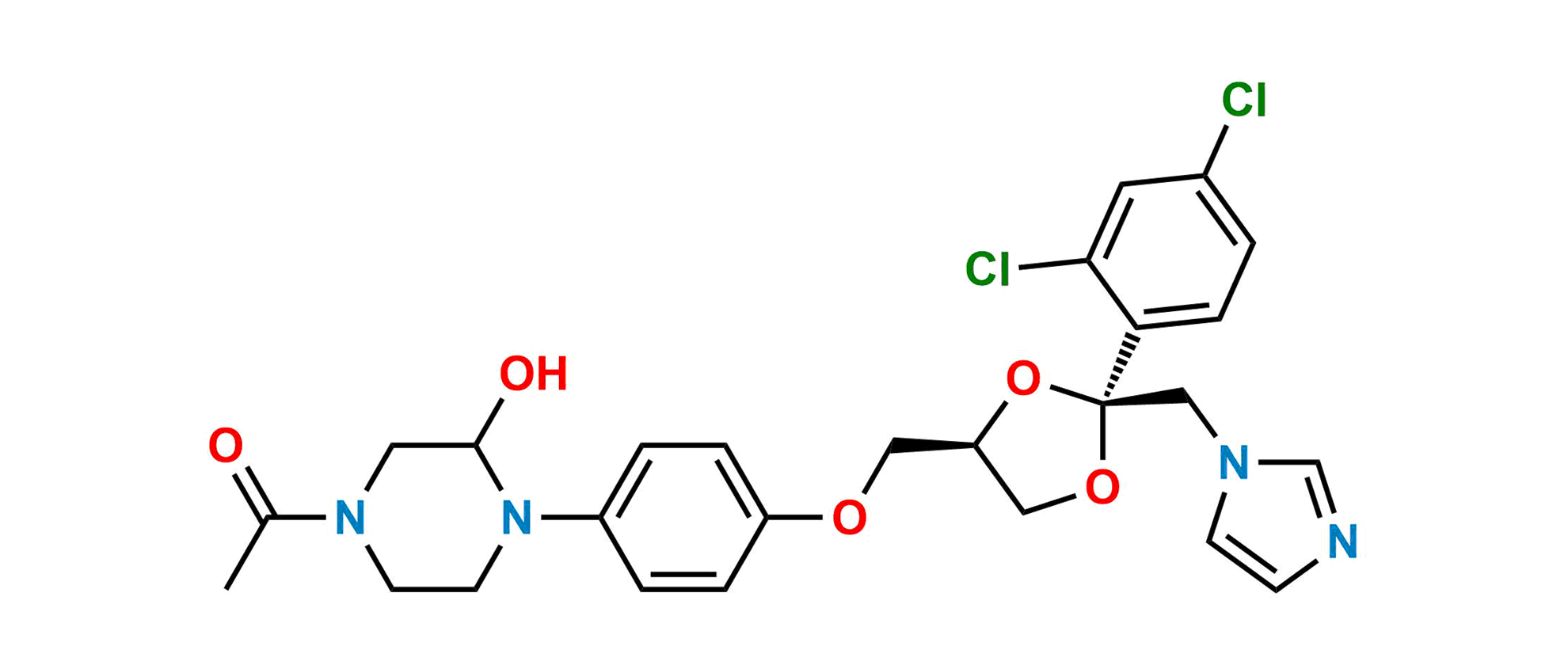 Picture of Ketoconazole Hydroxy Impurity