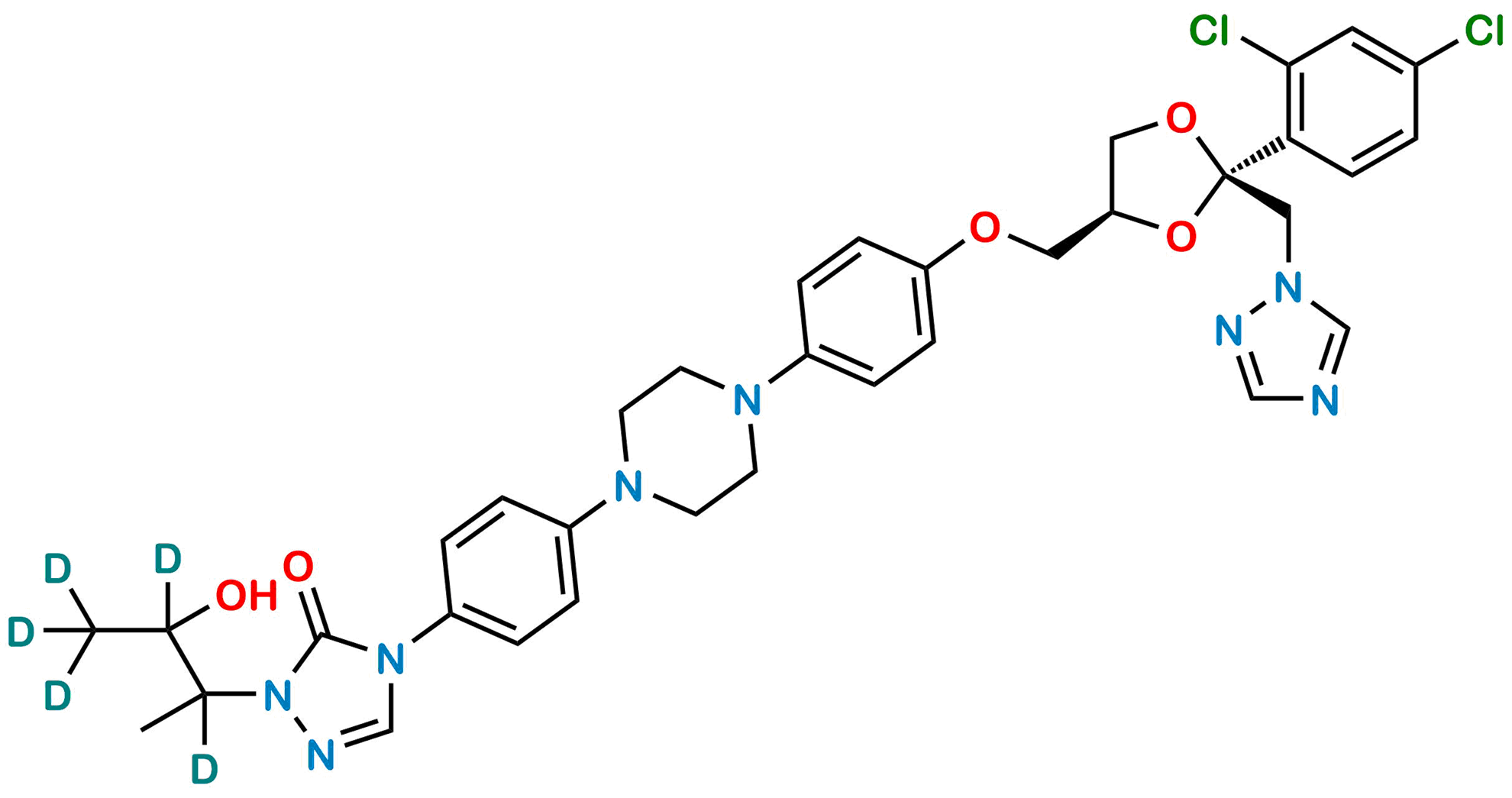 Picture of Hydroxy Itraconazole D5