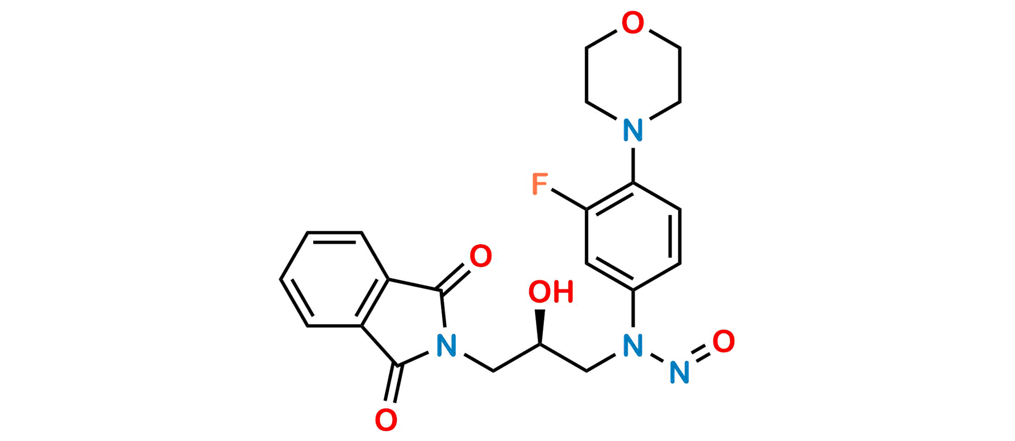 Picture of N-Nitroso Linezolid Desacetamide Descarbonyl Phthalimide (S)-Isomer