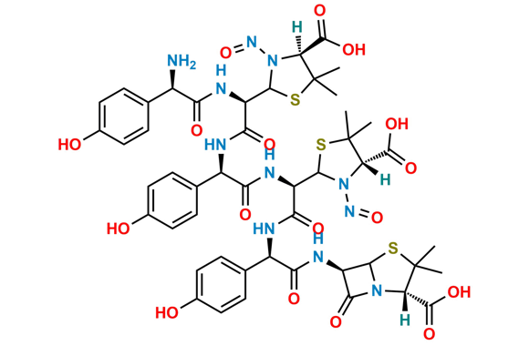 Picture of N,N-Di Nitroso Amoxicillin Impurity J Trimer