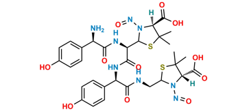 Picture of N,N-Di Nitroso Amoxicillin Dimer Impurity