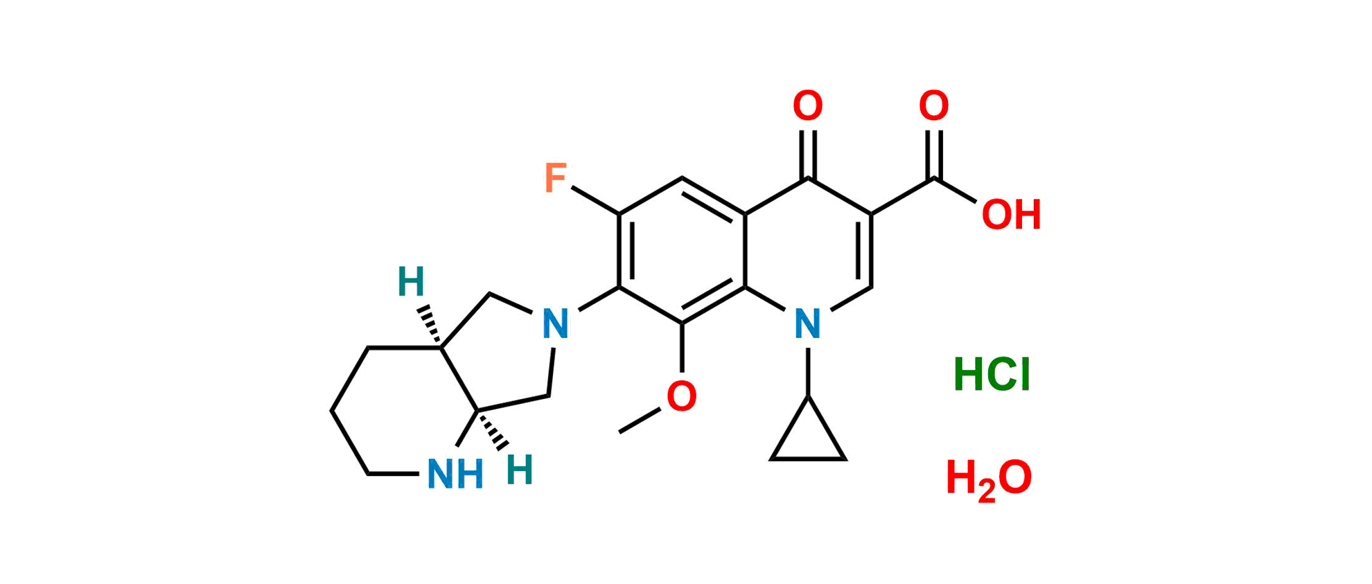 Picture of Moxifloxacin Hydrochloride Monohydrate