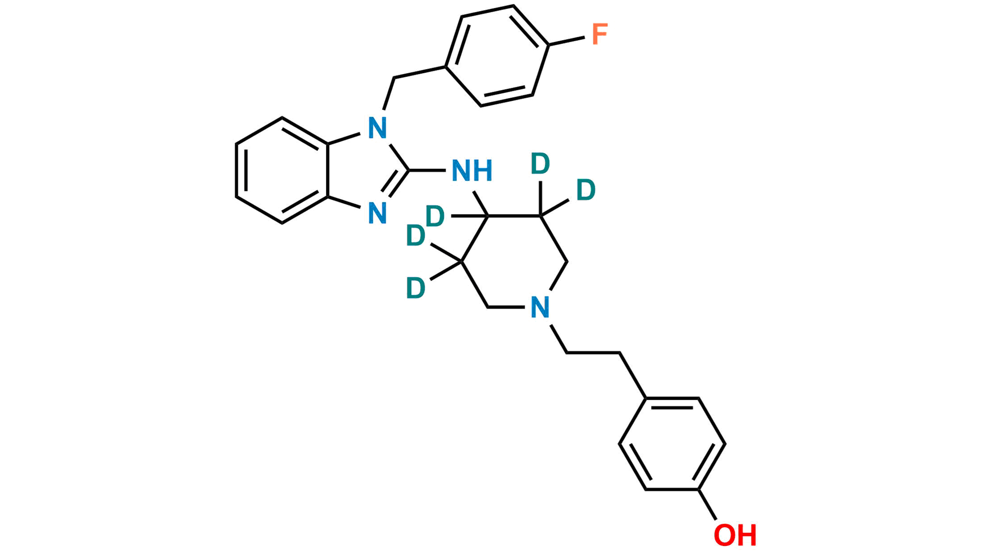 Picture of O-Desmethyl Astemizole-d5