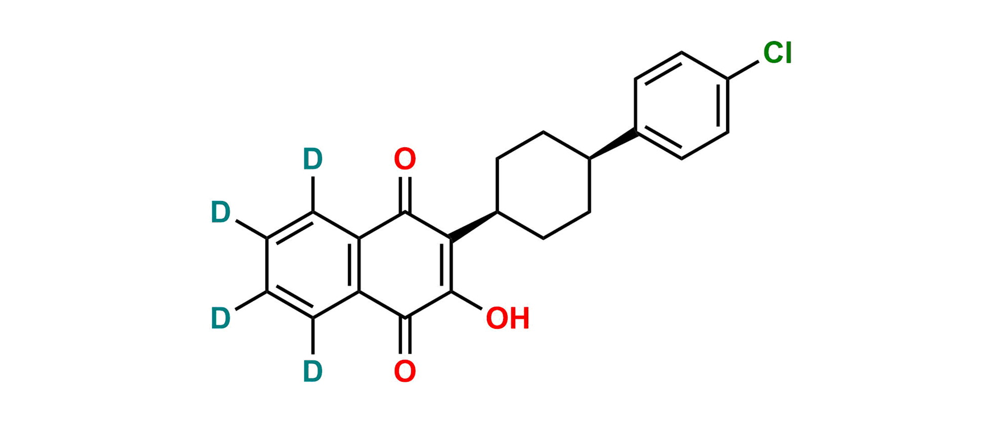 Picture of cis-Atovaquone-d4 (Atovaquone EP Impurity B-d4)