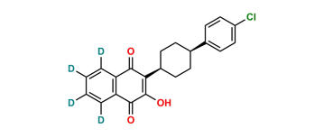 Picture of cis-Atovaquone-d4 (Atovaquone EP Impurity B-d4)