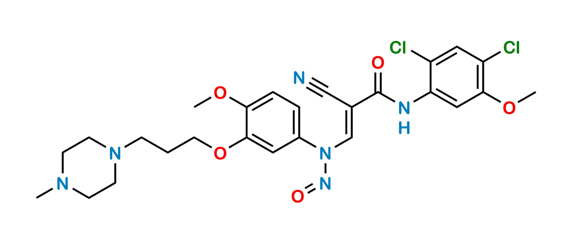 Picture of N-Nitroso Bosutinib Impurity II 