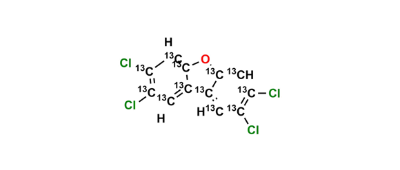 Picture of 2,3,7,8-Tetrachlorodibenzofuran-13C12