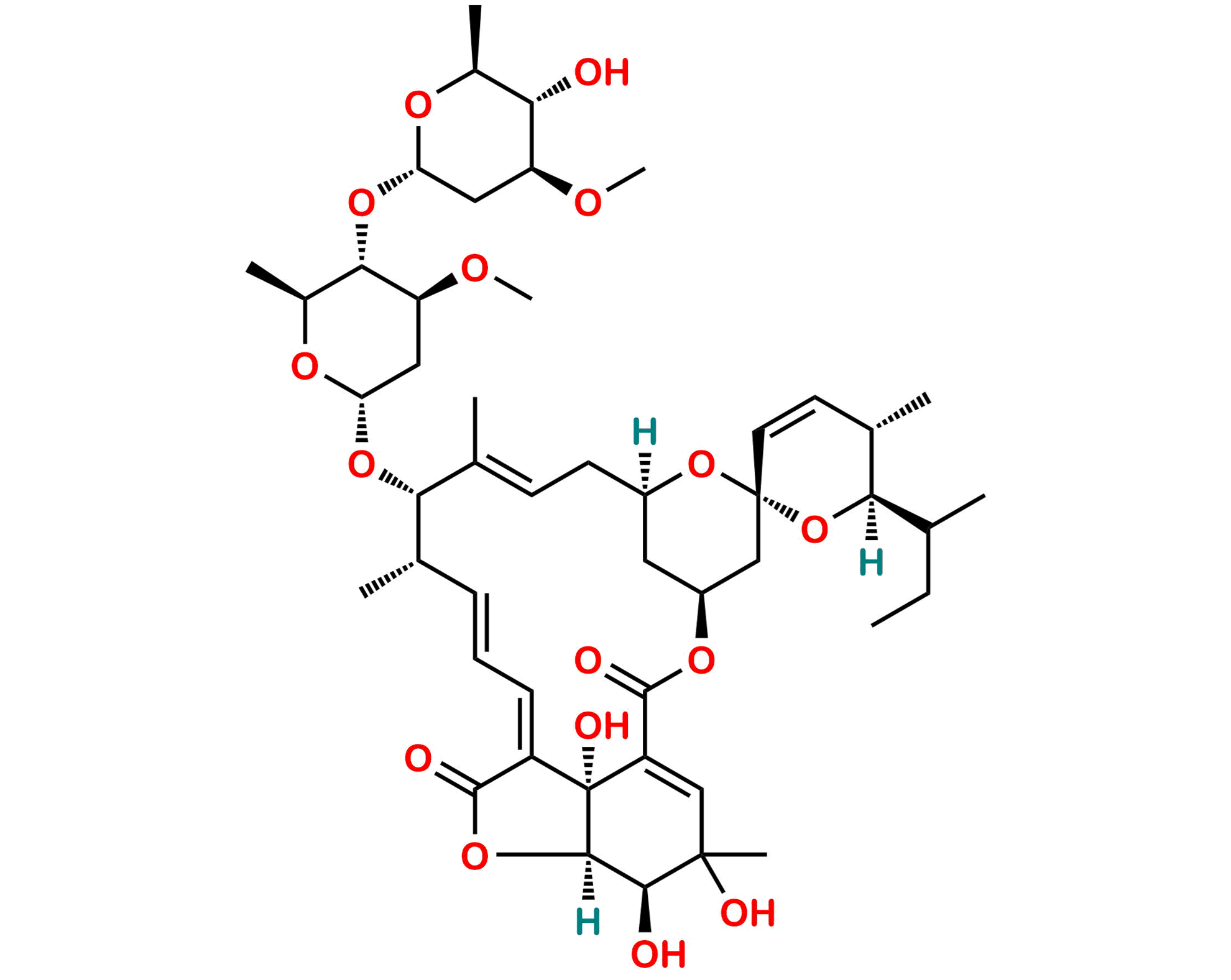 Picture of 8a-oxo-4-hydroxy-avermectin B1a