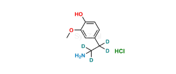 Picture of 3-Methoxy Dopamine-D4 Hydrochloride