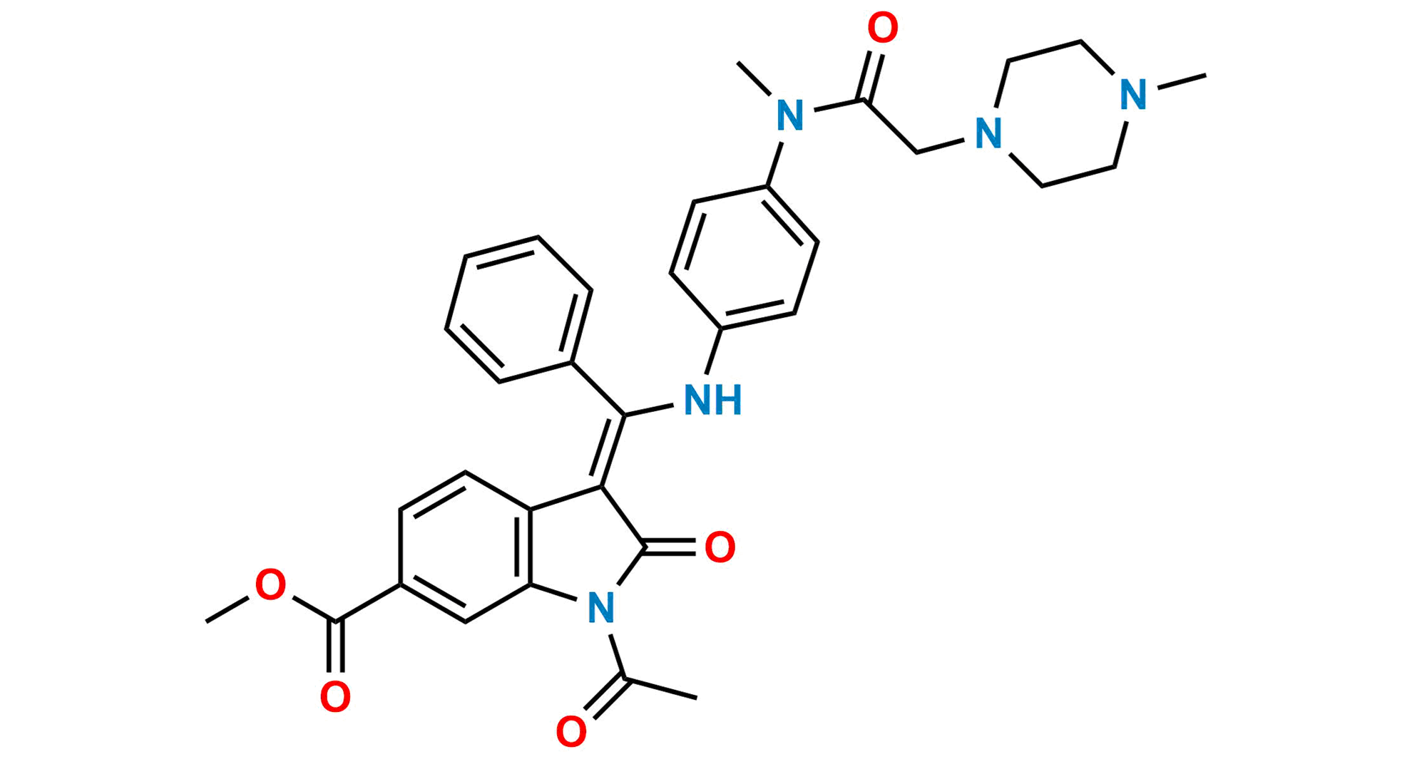 Picture of Nintedanib N-Acetyl Impurity 