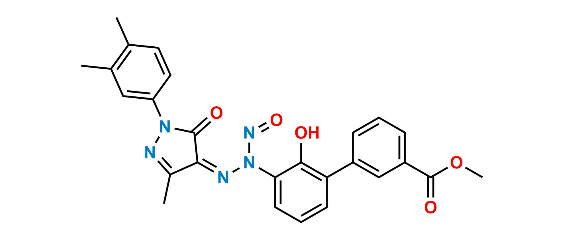 Picture of N-Nitroso Eltrombopag Methyl Ester Impurity