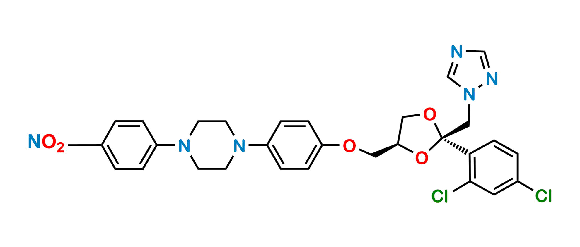 Picture of Itraconazole Nitrophenyl Impurity