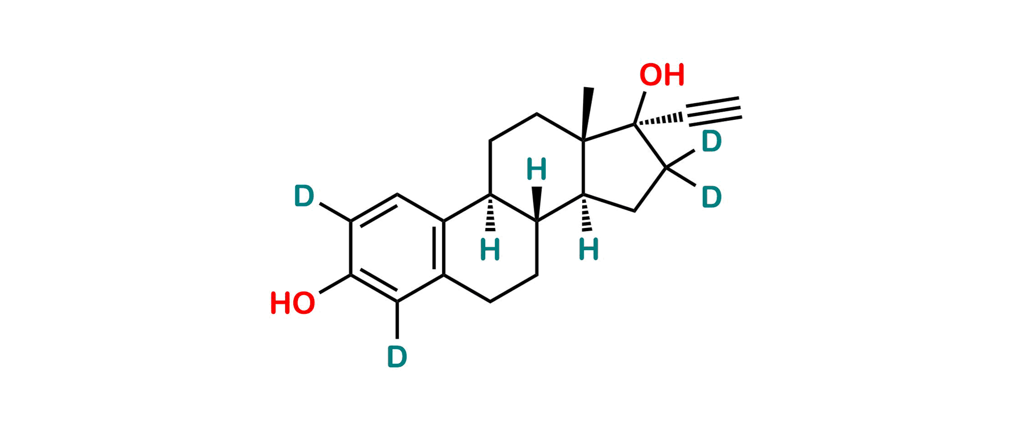 Picture of Ethynyl Estradiol-2,4,16,16-d4