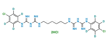 Picture of Chlorhexidine-D8  Dihydrochloride