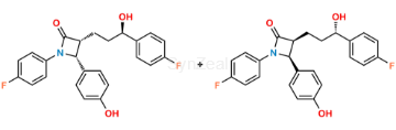 Picture of Ezetimibe diastereomers (R,R,R and S,S,S)