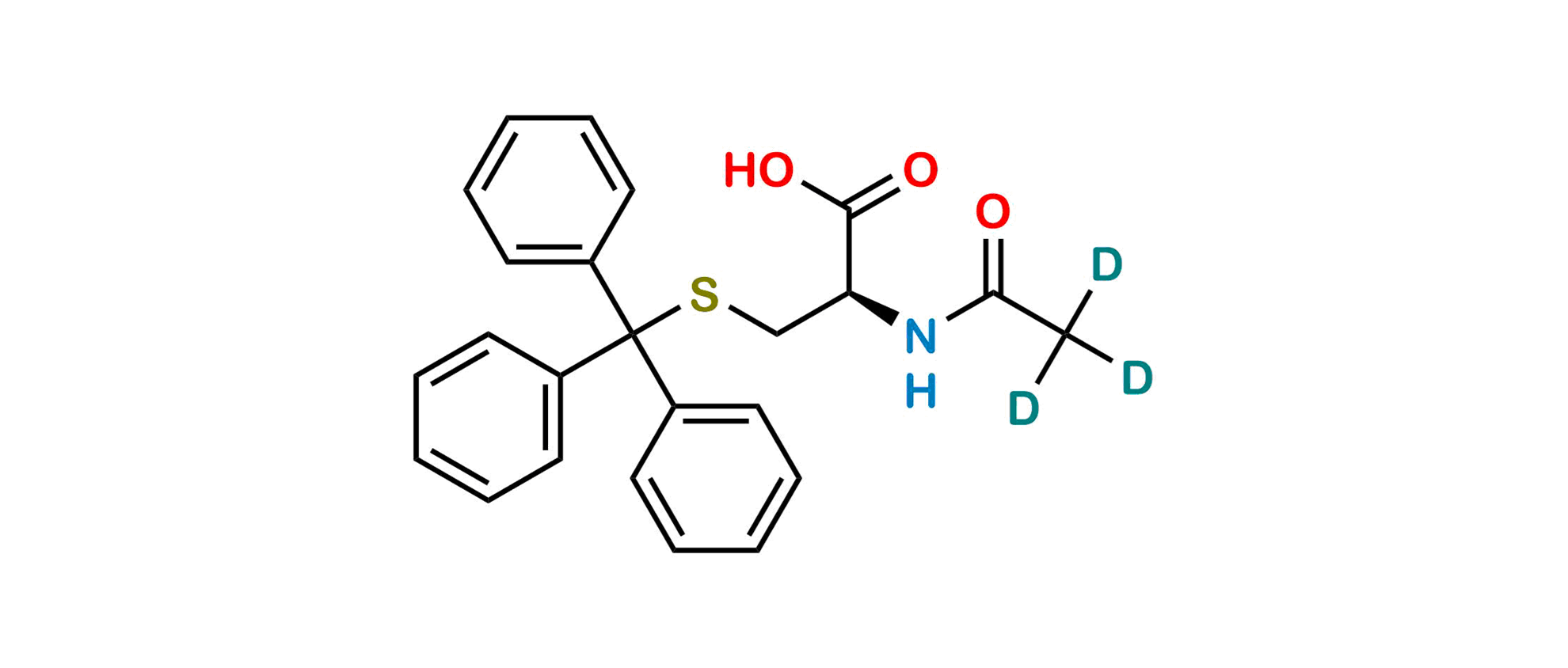 Picture of N-(Scetyl-d3)-S-trityl-L-cysteine