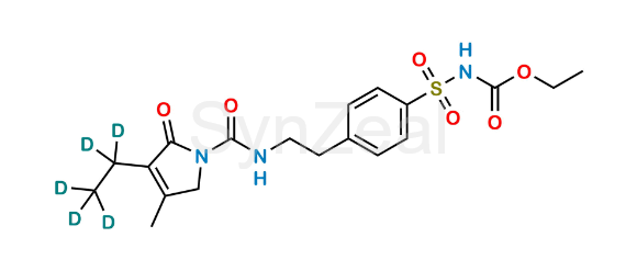 Picture of Glimepiride Ethyl Ester Impurity-D5