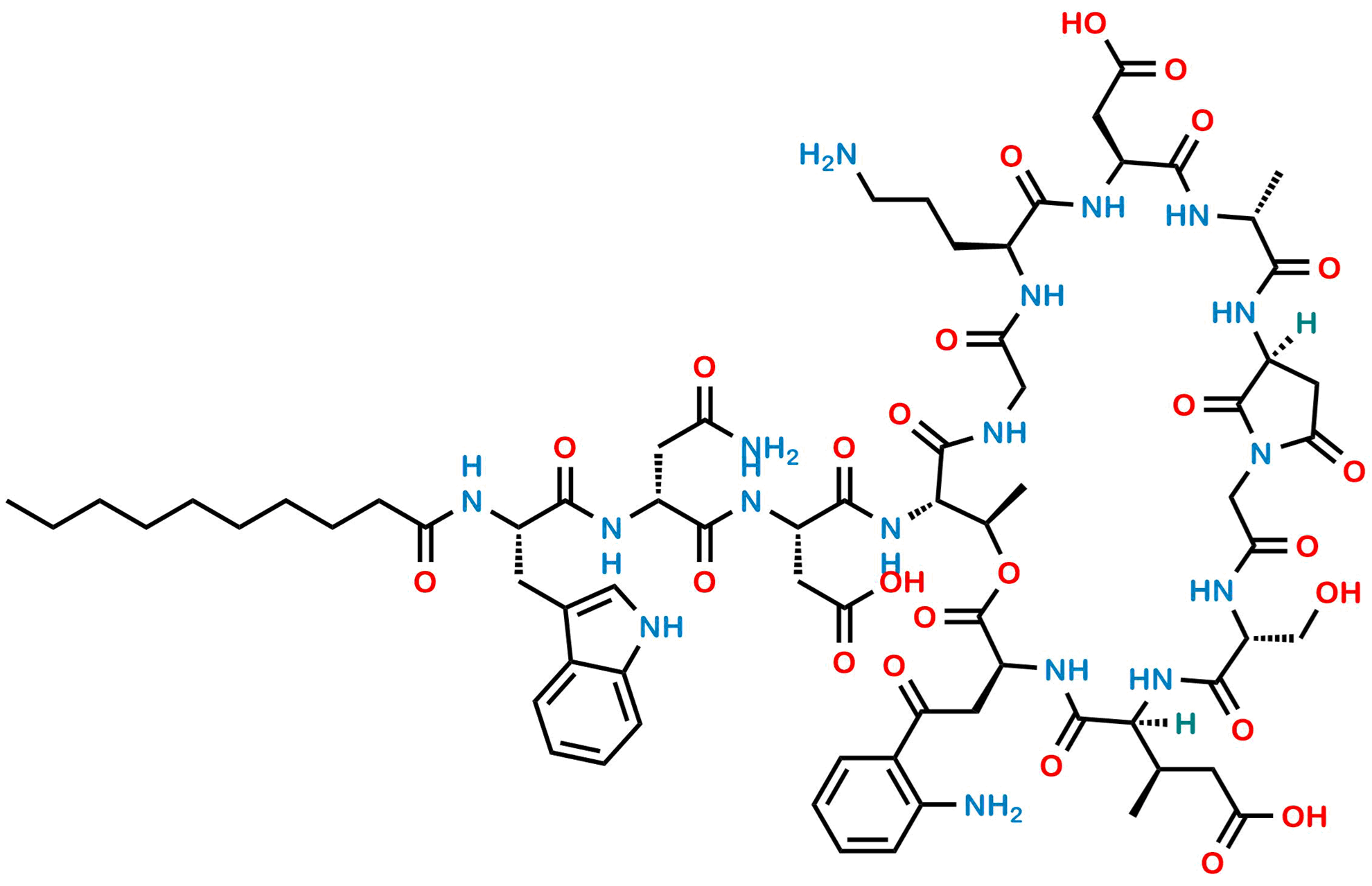 Picture of Daptomycin Anhydro Impurity 