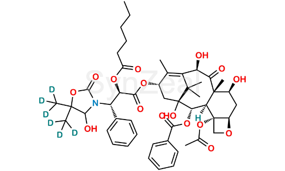 Picture of Hexanoyl Docetaxel Metabolites M1 and M3-d6 (Mixture of Diastereomers)